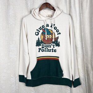 Give A Hoot unisex hoodie The Landmark Project Woodsy Owl cotton blend outdoors